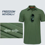 Quick Dry Polo T-Shirt – Breathable Outdoor Shirt for Hiking and Trekking