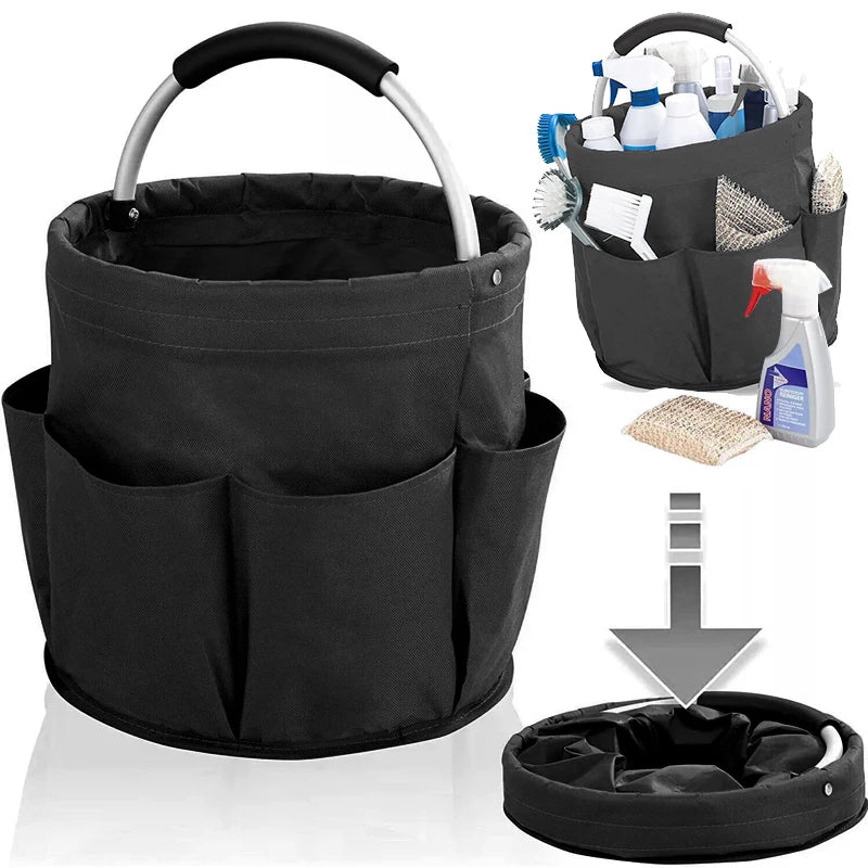 17L Folding Storage Tote – Large Collapsible Basket for Outdoor Cleaning