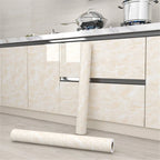 Self-Adhesive Marble Wallpaper – PVC Waterproof Film for Kitchen Renovation