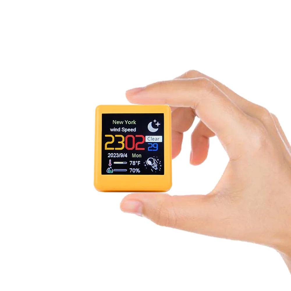 Smart WiFi Weather Station – Portable Digital Temperature Display for Desktop