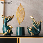 Abstract Ceramic Statue – Modern Sculptural Ornament for Home Decor Table