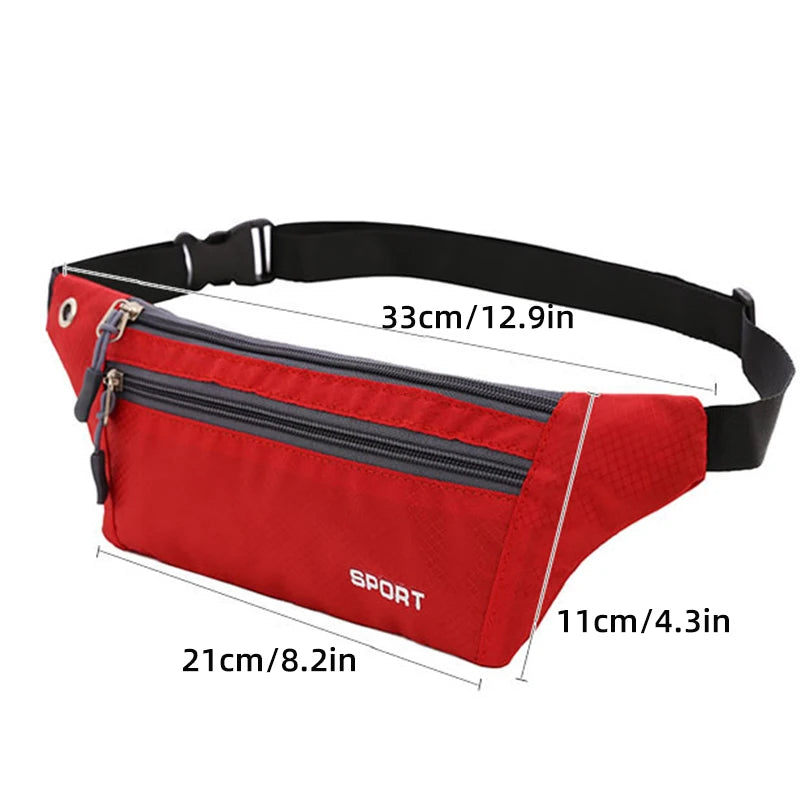 Nylon Waist Bag – Multifunction Chest Pack for Running Travel and Sports