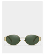 Alloy Oval Sunglasses – UV400 Protective Eyewear for Men and Women