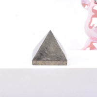 Natural Pyrite Crystal Pyramid – Polished Energy Tower for Home Decor Gifts