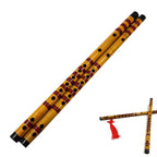 Handmade Bamboo Bansuri Flute – Traditional Wooden Musical Instrument for Decor