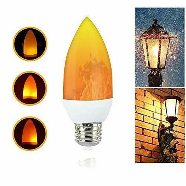 LED Flame Effect Light Bulb – Dynamic Fire Simulation for Home Decoration