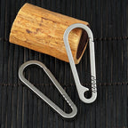 Titanium Alloy Carabiner Keychain – Multifunctional Tool for EDC Gear