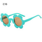 Retro Sunflower Round Sunglasses – Floral Festival Shades for Women