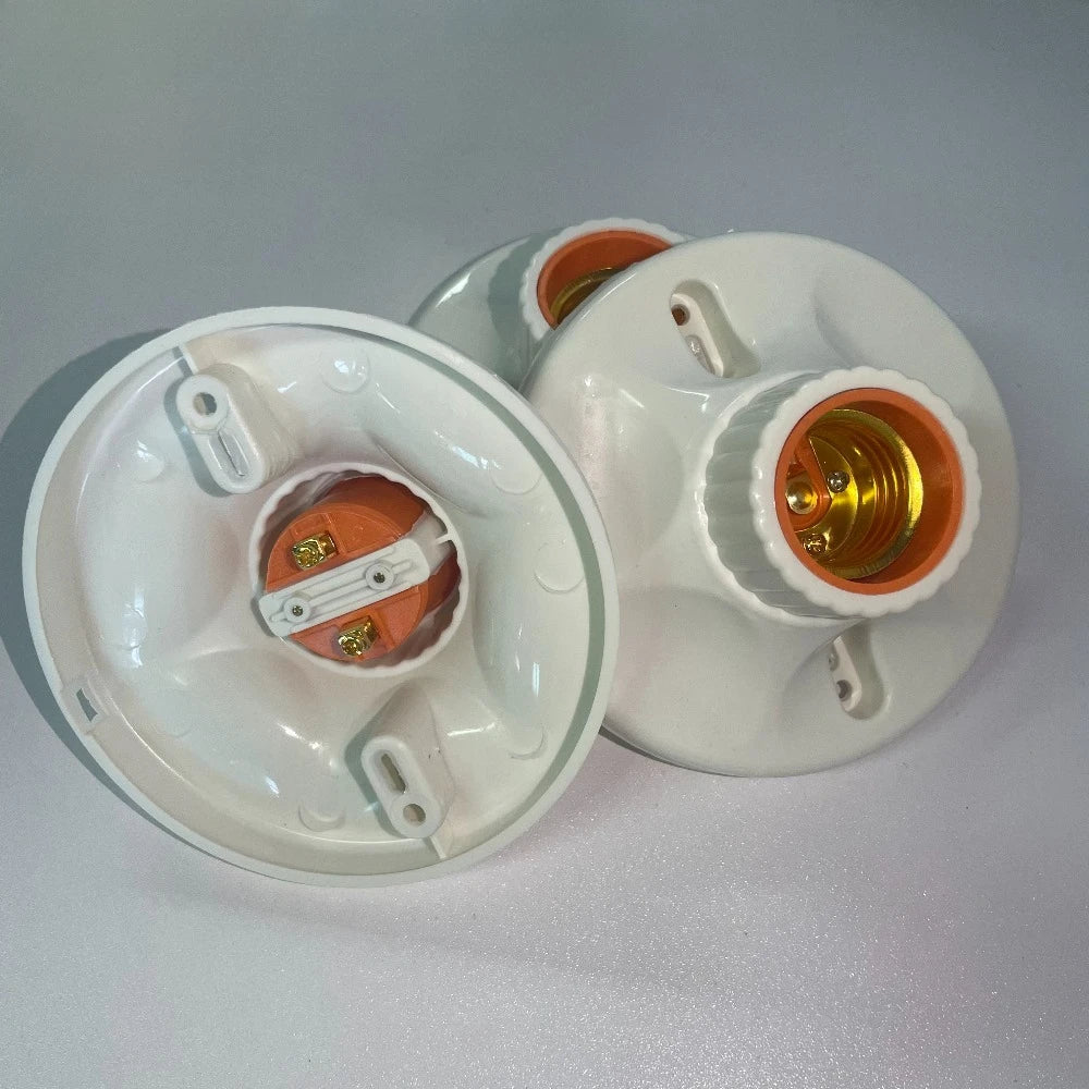 E27 Screw Light Bulb Socket – Ceiling Lamp Holder Base for Home Lighting