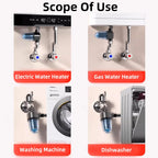 Stainless Steel Water Filter – Detachable Brass Prefilter for Bathroom Plumbing