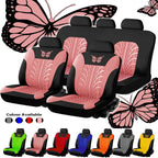 Butterfly Embroidered Car Seat Covers – Universal Auto Interior Accessories