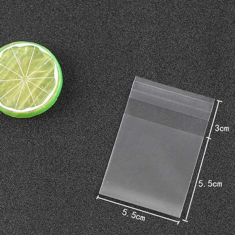 Matte Transparent Cellophane Bags – Self Sealing Pouches for Cookies and Jewelry