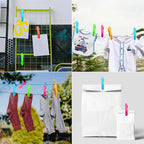 Plastic Clothespins – Heavy Duty Laundry Clips for Drying Clothes and Towels