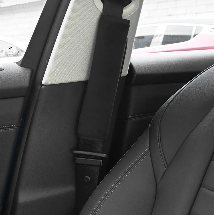 Adjustable Car Seat Belt Covers – Soft Shoulder Strap Pads for Driving Comfort