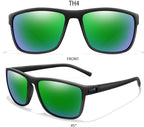 Polarized Cycling Sunglasses – UV400 Square Eyewear for Outdoor Sports