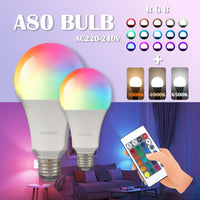 RGB LED Light Bulb – Dimmable 16 Color Remote for Home Bedroom Decor