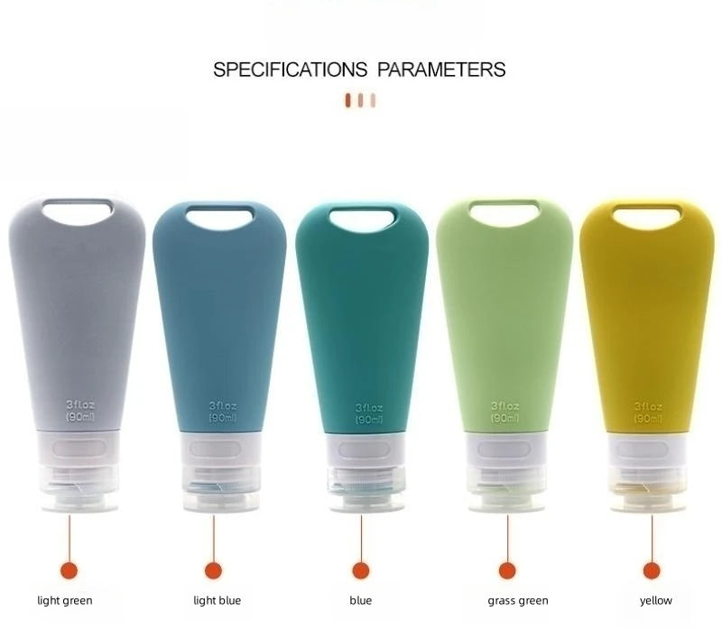 Silicone Travel Dispenser Bottles – Leakproof 90ml Containers for Toiletries