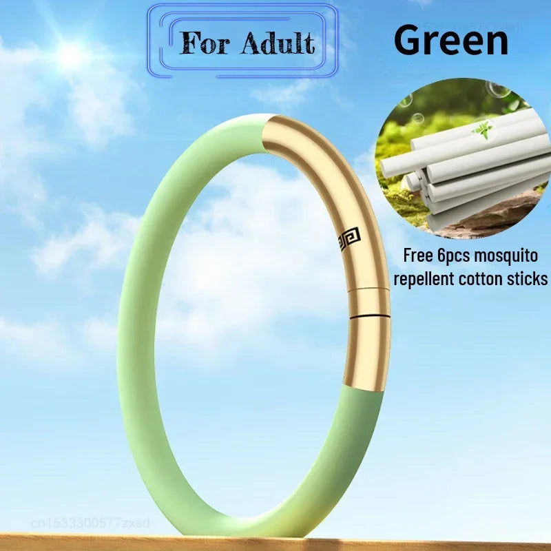 Essential Oil Mosquito Repellent Bracelet – Waterproof Wristband for Outdoor Travel