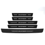 Carbon Fiber Door Sill Scuff Plates – Anti-Scratch Decal for Dodge Avenger