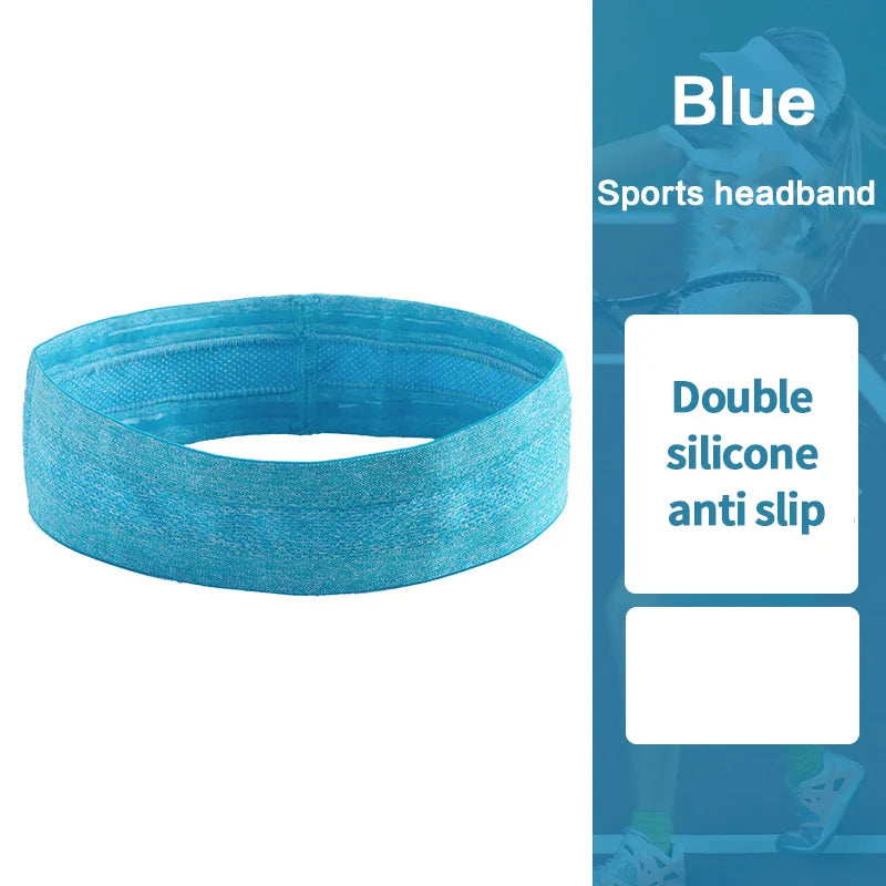 Moisture-Wicking Elastic Sweatband – Breathable Headband for Gym and Sports