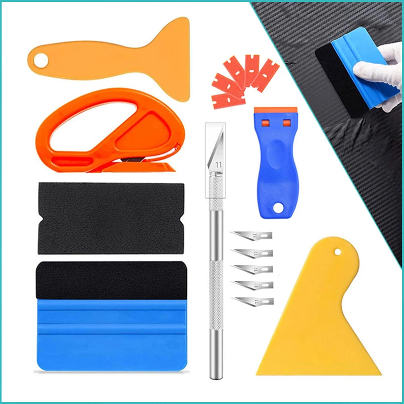 Vinyl Wrapping Tool Kit – Professional Squeegees for Car Window Tinting