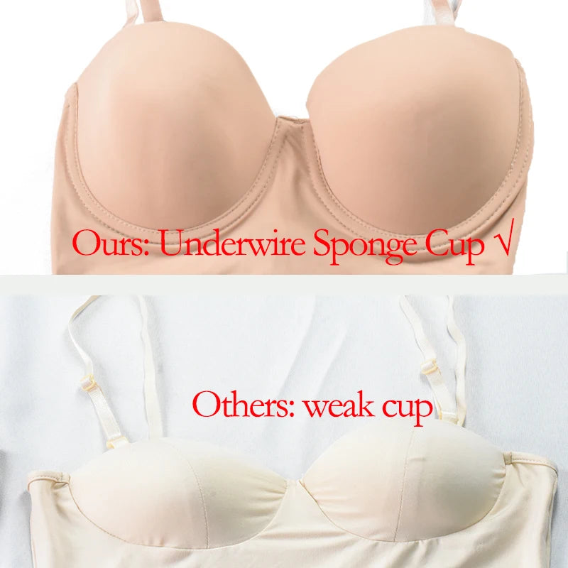 Full Length Shapewear Slip – Nude Body Shaper for Under Dresses