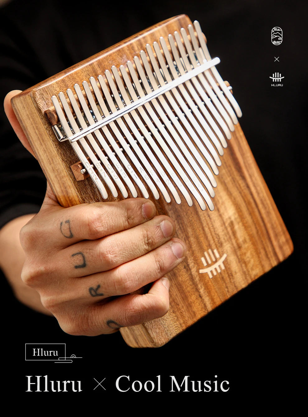 Hluru Wooden Kalimba – 21 Key Thumb Piano for Music Beginners and Education