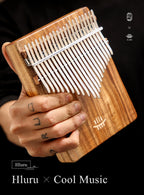 Hluru Wooden Kalimba – 21 Key Thumb Piano for Music Beginners and Education