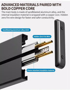 Movable Track Power Socket – 8000W Rail System for Home Office Appliances