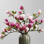 Artificial Silk Magnolia Flower – Realistic Floral Decor for Wedding Garden
