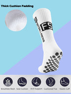Non-Slip Athletic Soccer Socks – Cushioned Grip for Football and Basketball