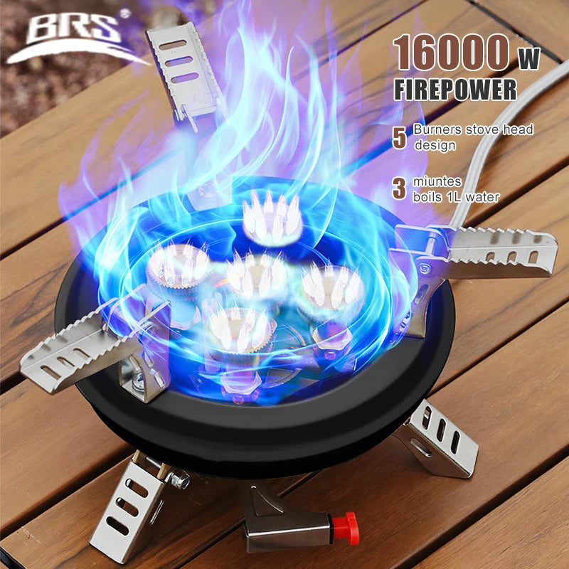 Portable High-Power Camping Gas Stove – Windproof Burner for Outdoor Cooking