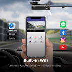 4K WiFi Dash Cam – UHD Car Video Recorder for 24H Parking Surveillance
