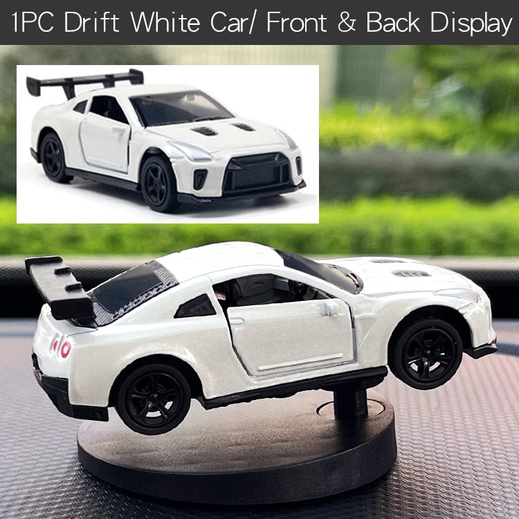 Drift Car Dashboard Ornament – Swinging Sports Racing Model for Auto Decor