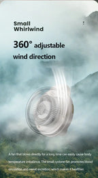Portable Bladeless Waist Fan – 3-Speed Silent Cooling for Outdoor Work