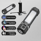 Rechargeable LED Camping Lantern – Foldable Work Light for Outdoor Emergency