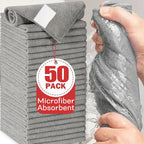 Bamboo Charcoal Dishcloths – Super Absorbent Anti-Grease Kitchen Cleaning