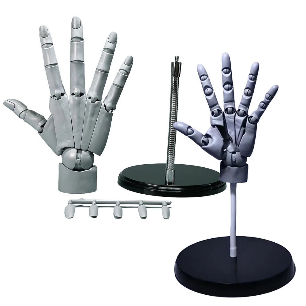 Articulated Wooden Hand Model – Posable Sketching Figurine for Artists