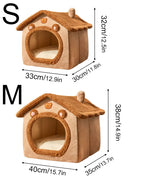 Foldable Pet House – Removable Washable Bed for Small to Large Dogs and Cats