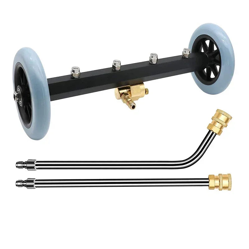 High Pressure Car Chassis Cleaner – 16 Inch Water Broom with Extensions