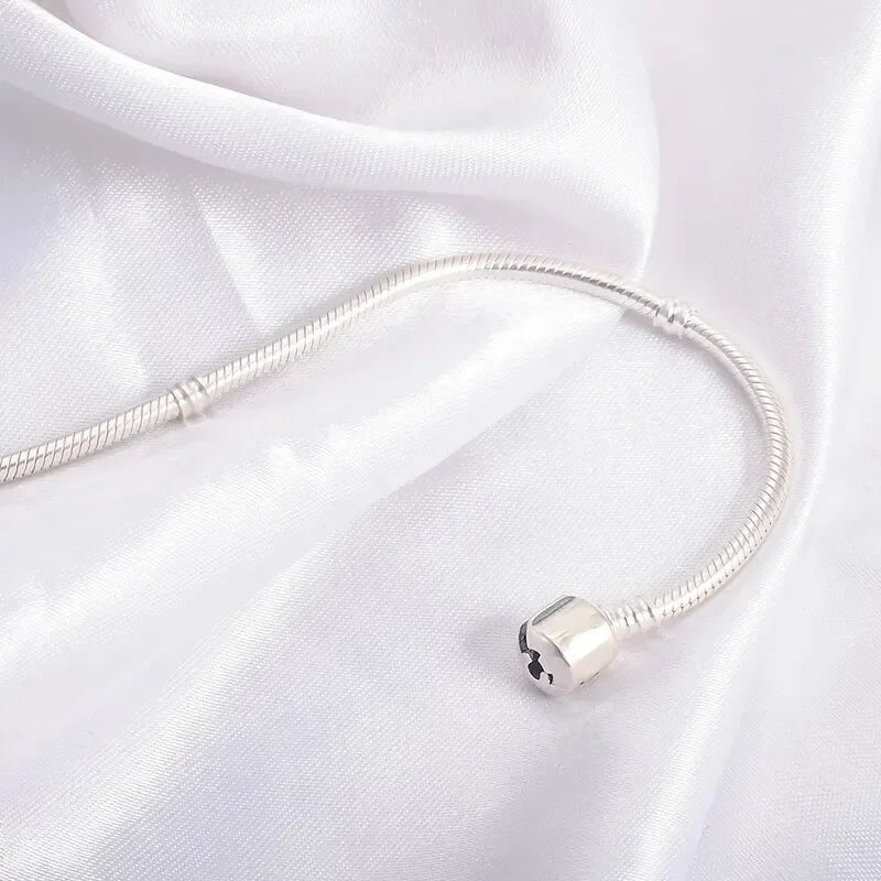 925 Sterling Silver Snake Chain Bracelet – Handmade Jewelry for Women