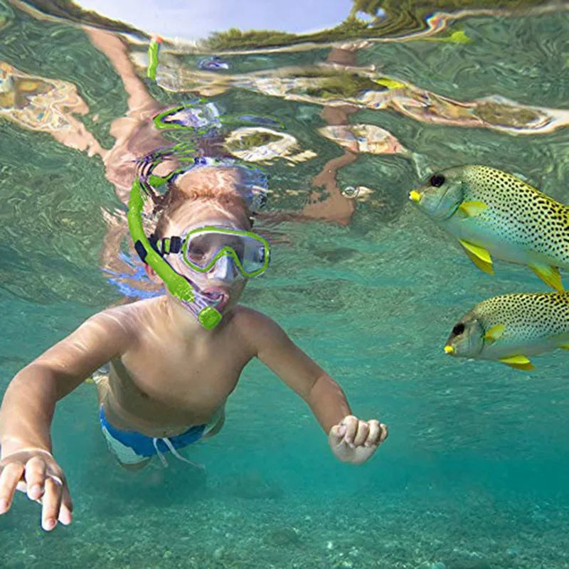 Kids Snorkeling Mask and Snorkel Set – Anti-Fog Diving Gear for Swimming