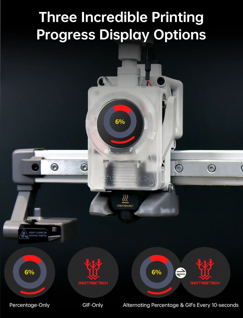 3D Printer Progress Display – Real-time Status for Bambu Lab Series