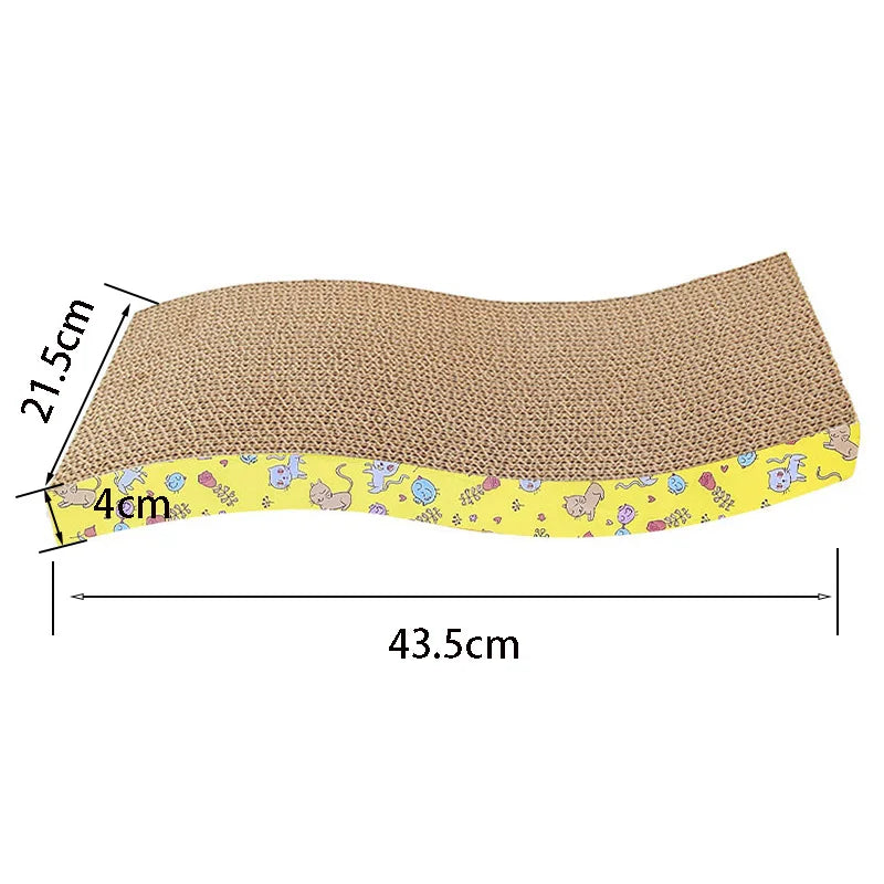 Corrugated Cardboard Cat Scratcher – Durable Claw Sharpening Pad for Cats