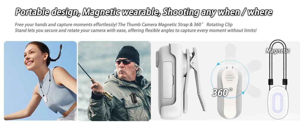 4K Mini Vlog Camera – Portable Wireless Action Cam for Travel Photography