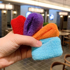 Large Thick Terry Cloth Hair Ties – Seamless Elastic Ponytail Holders