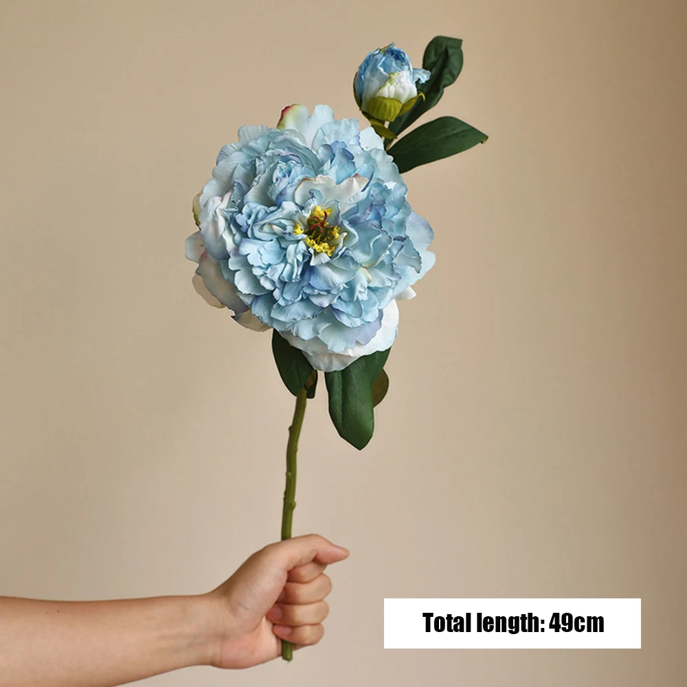 Large Silk Peony Bouquet – Realistic Artificial Flowers for Home Wedding Decor