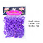 Elastic Loom Bands – Colorful DIY Jewelry Making Kit for Kids Crafts