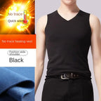 Thermal Men's Undershirt – Seamless Velvet Heating Vest for Winter Warmth