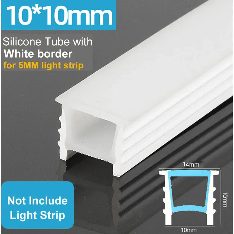 Silicone LED Neon Channel – Flexible Waterproof Housing for COB Strip Lights